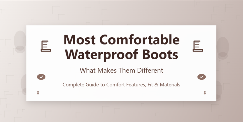 Comfortable Waterproof Boots