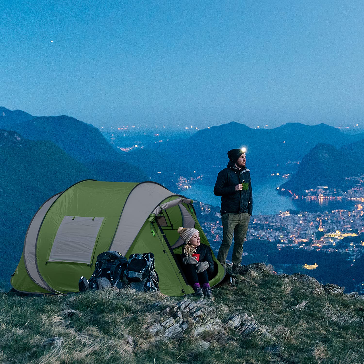 Eackrola Camping Instant Ventilated Waterproof Tent